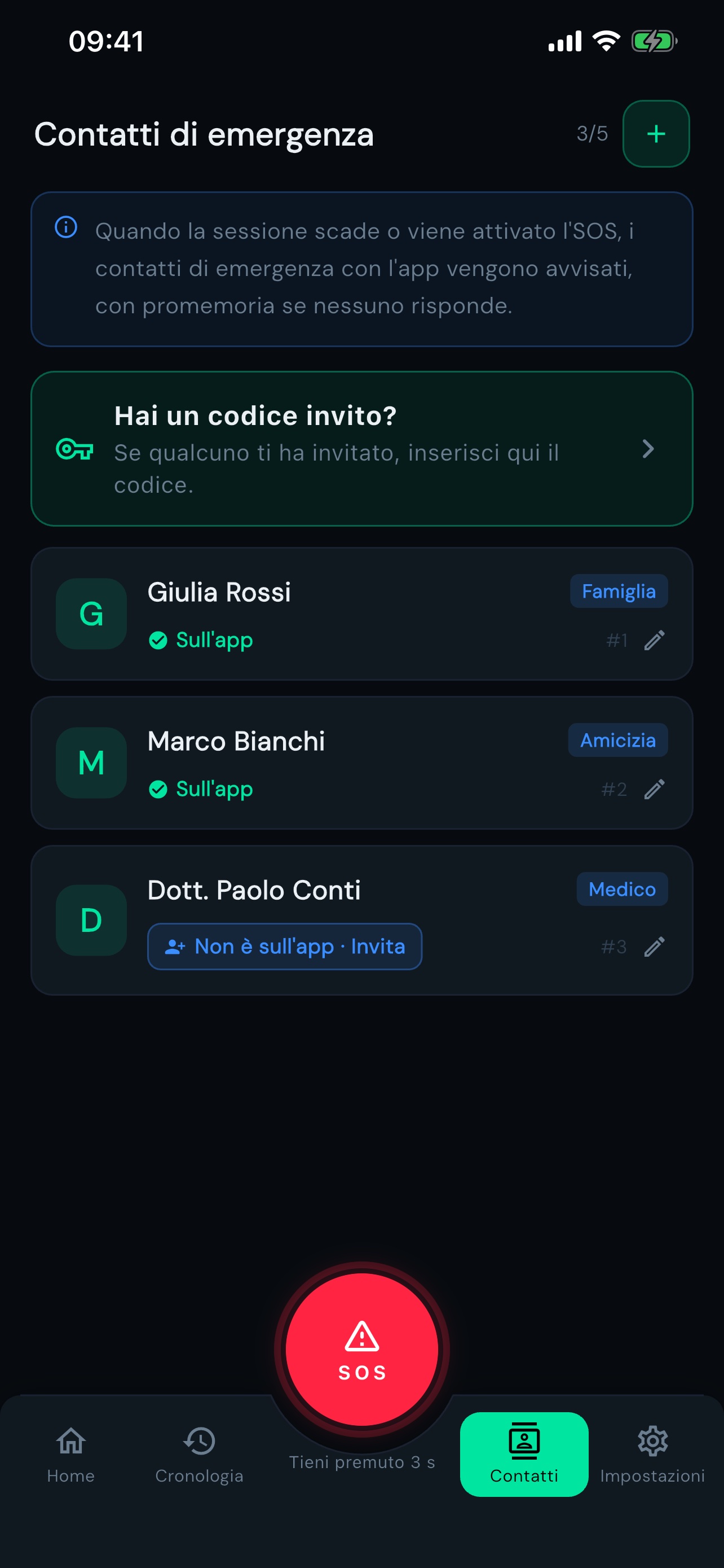 Contatti di emergenza