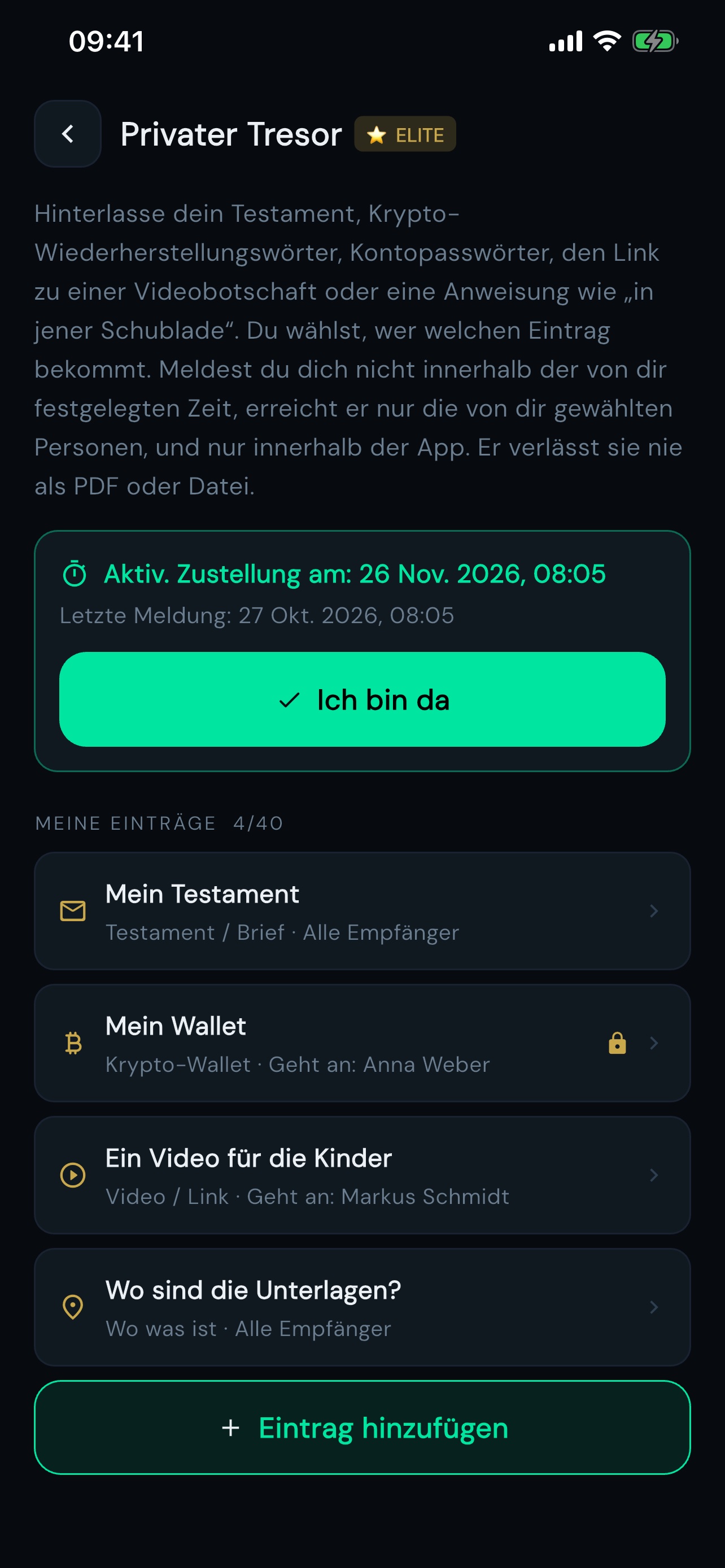Privater Tresor