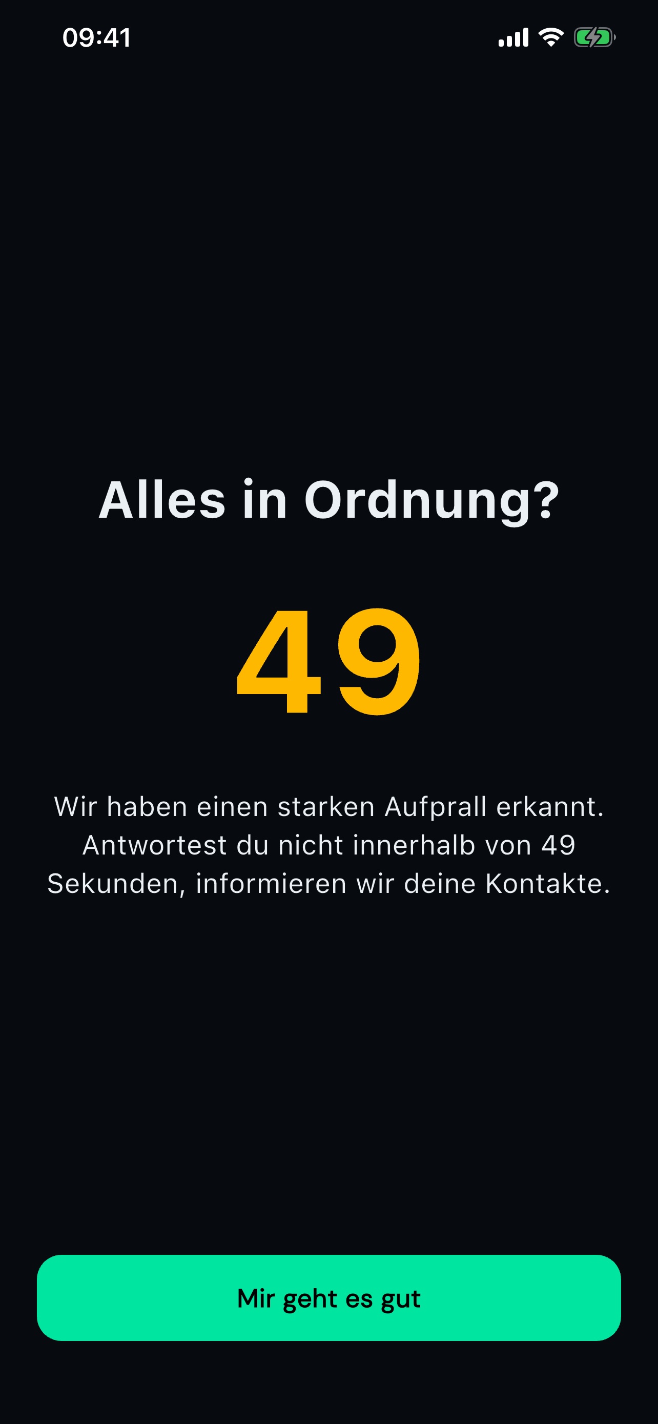 Aufprallerkennung: Alles in Ordnung?