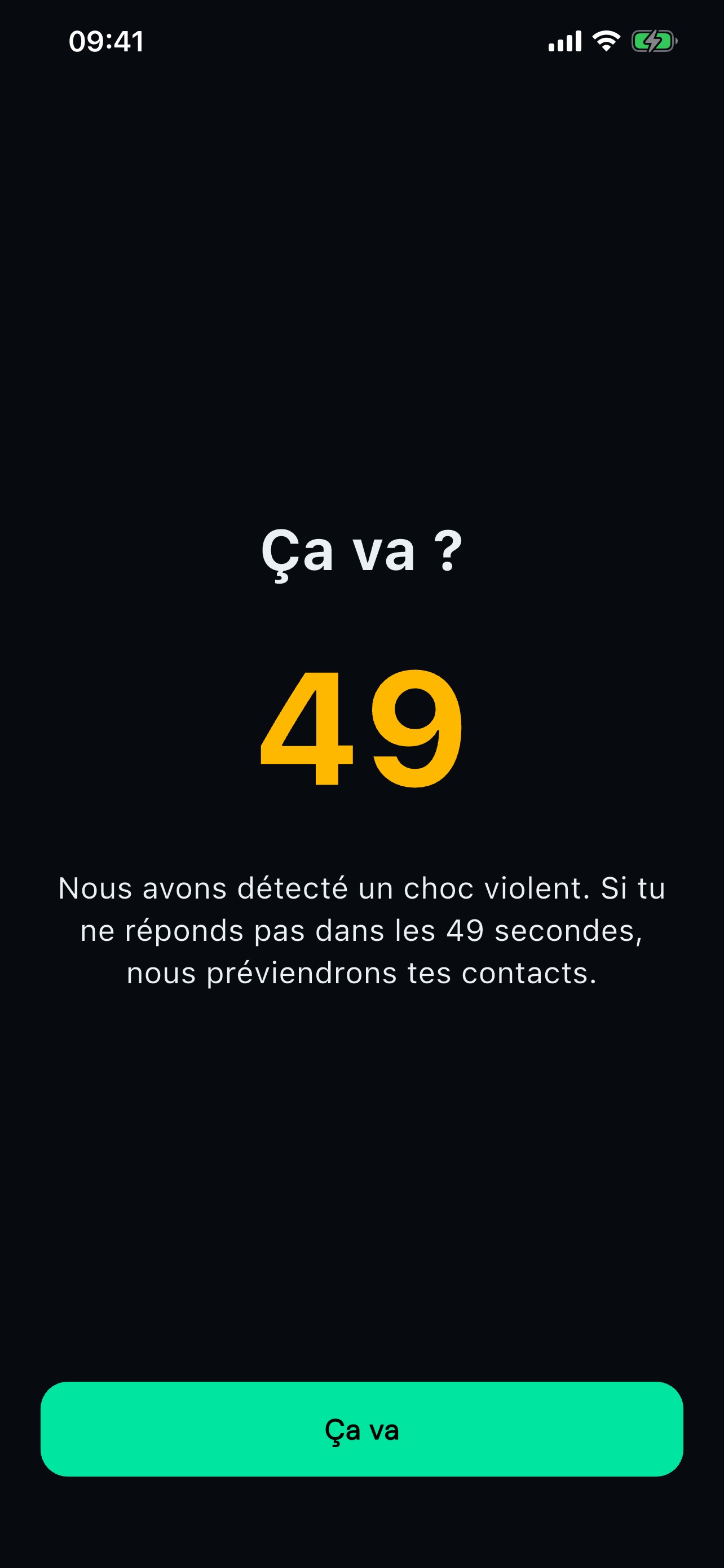 Détection de choc : ça va ?