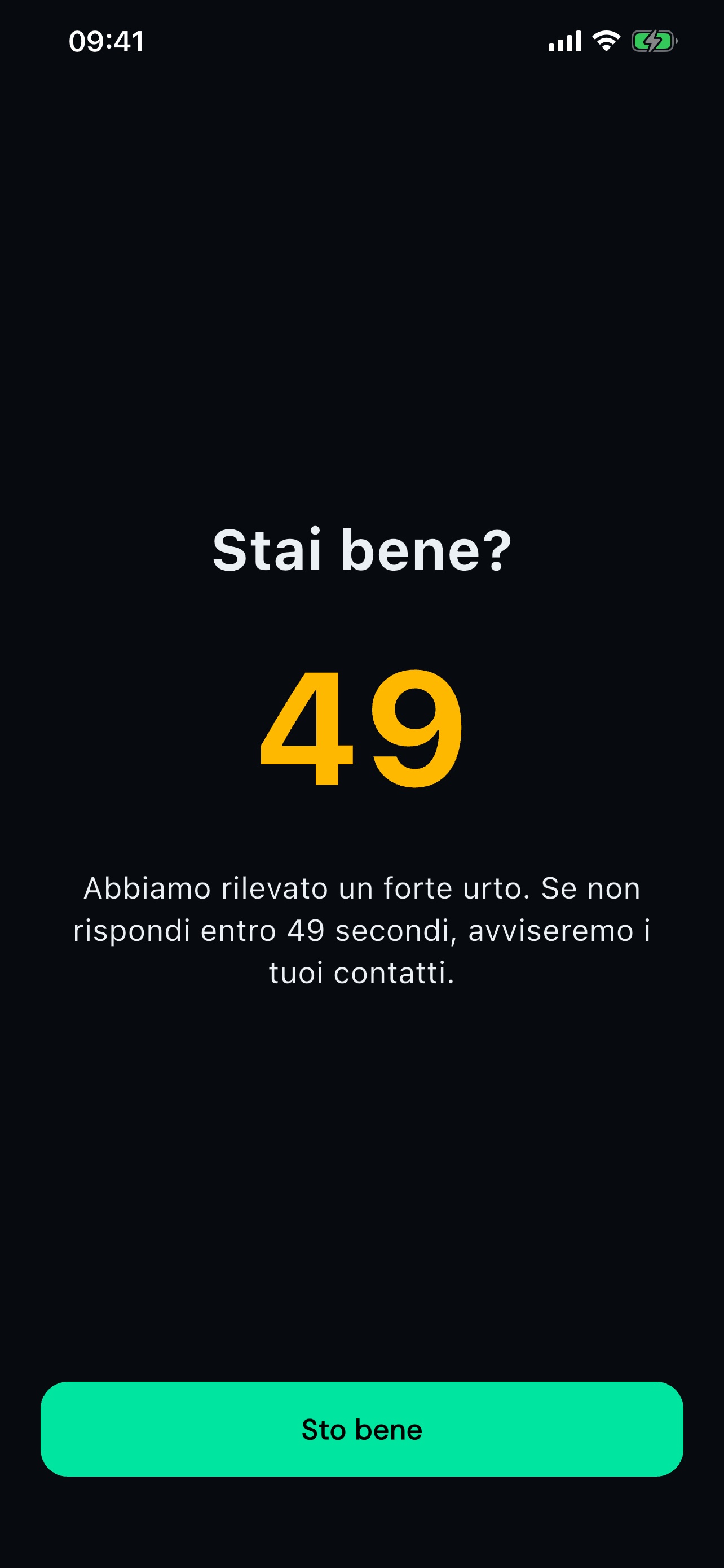 Rilevamento urti: stai bene?